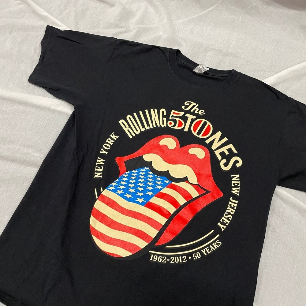 Vintage style rolling stones band concert tour t shirt - mens large